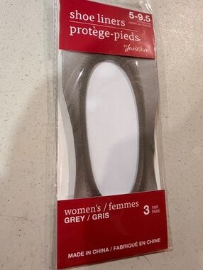 Juncture Women's Grey Shoe Liners Size 5-9.5, 3 Pair Pack